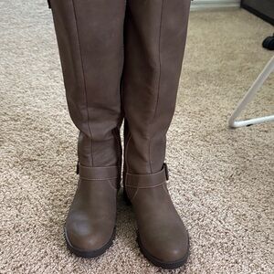 Kohl's Brown Over the Knee Boots Classic Style